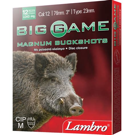 Lambro Big Game Magnum 12 76 44g 12x8 65mm 10kpl Green Trail Oy