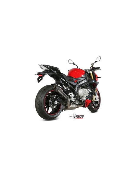 Silencieux MIVV Suono Inox Noir Casquette Carbone BMW S1000R