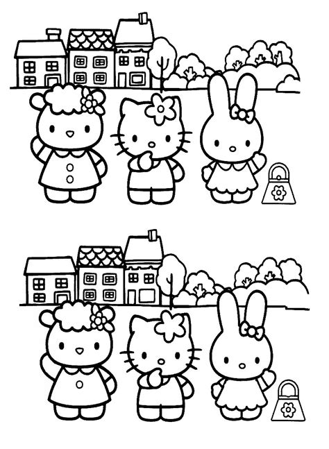 Dibujos De Juegos Hello Kitty Para Colorear Vsun