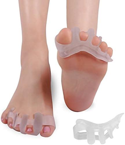 feifanshop Zehenspreizer Silikon für alle Zehen 4x Hallux Valgus