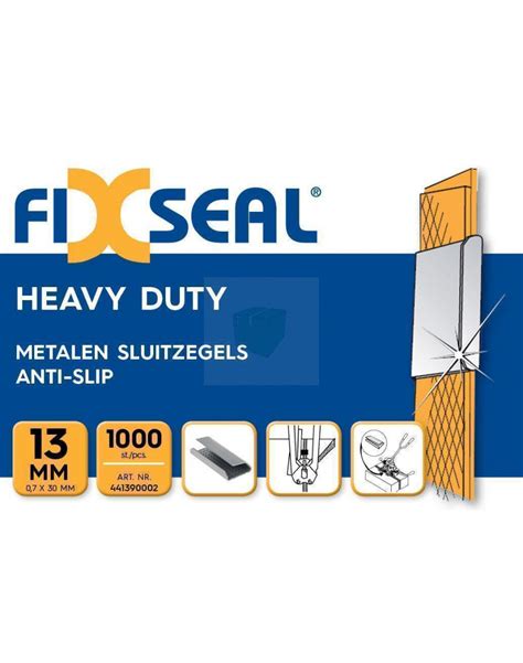 Metalen Sluitzegels FIXSEAL Heavy Duty KO 13 Mm Doos Met 1000 Stuks