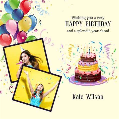 Happy Birthday Instagram Post Template Postermywall