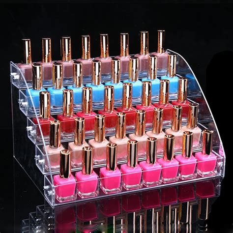 Aliexpress Buy New Tiers Nail Polish Display Cosmetic Organizer