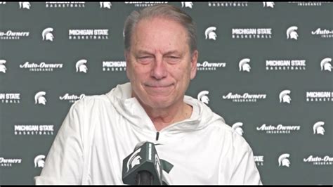 Tom Izzo Press Conference On Rematch Vs Michigan Youtube