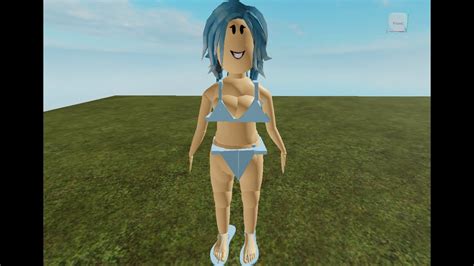 Requested New Mentos Robloxian Real Model Blue Bikini Blue Flip