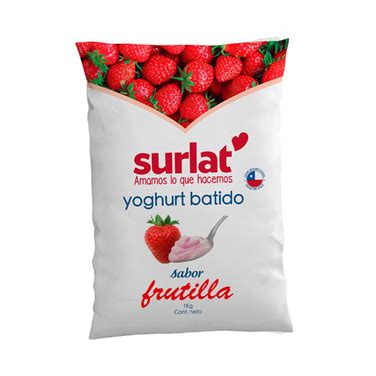 Super El Trebol Yogurt Surlat Frutilla Bolsa 1 L