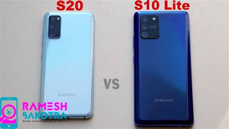 Samsung Galaxy S20 Vs S10 Lite Speedtest And Camera Comparison Youtube