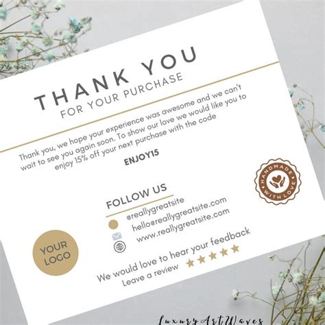 Poshmark Thank You Cards Etsy