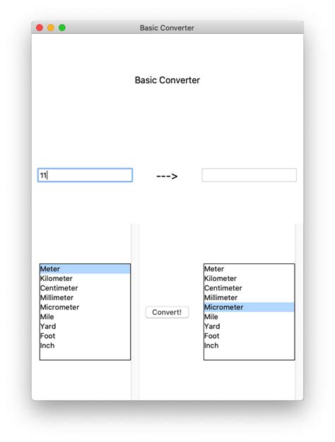 Unit Converter App Project In Python Free Source Code