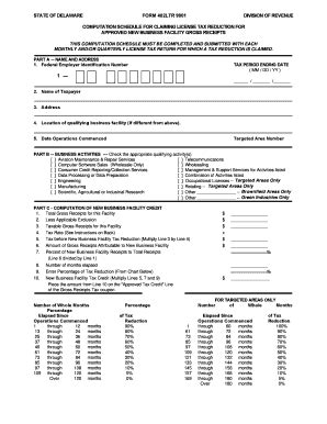 Fillable Online Revenue Delaware Form Ltr Division Of Revenue