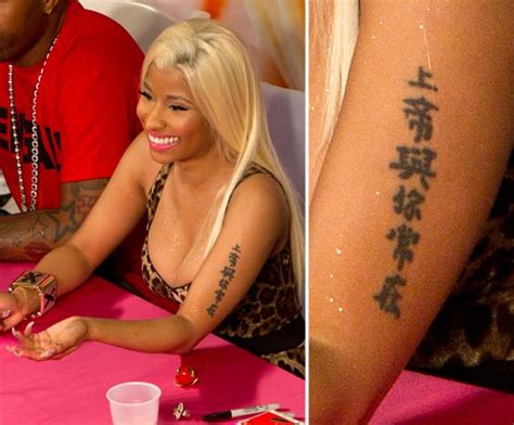 Nicki Minaj The Ultimate Celebrity Tattoo Gallery Popsugar Celebrity Uk Photo 53