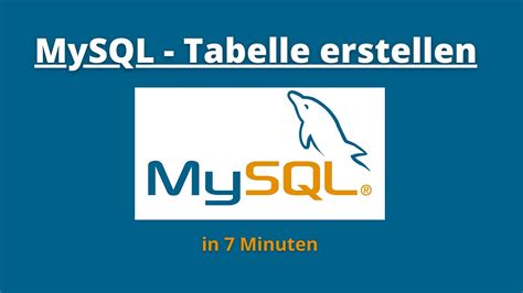 Sql Tutorial Deutsch Tabelle Erstellen Sql Tutorial German Youtube