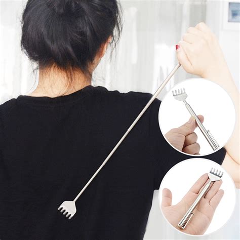 Retractable Metal Stainless Steel Back Scratcher Telescopic Extendable