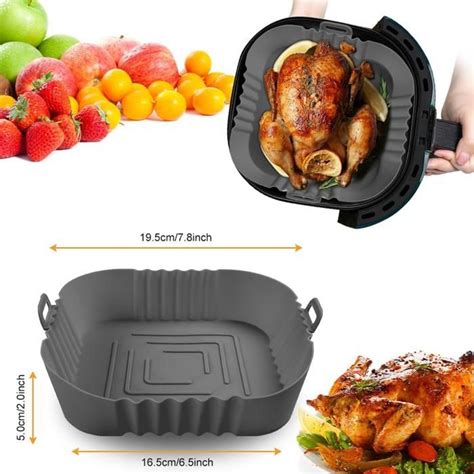 Pi Ces Moule Air Fryer Silicone Cm Accessoire Panier De Cuisson