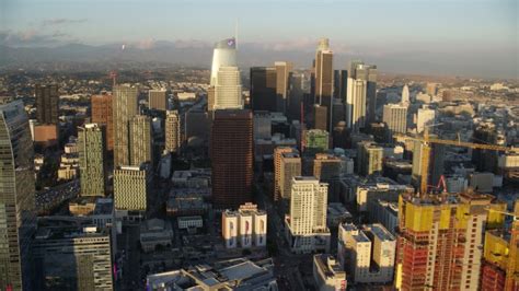 K Stock Footage Aerial Video Of A View Of Tall Downtown Los Angeles