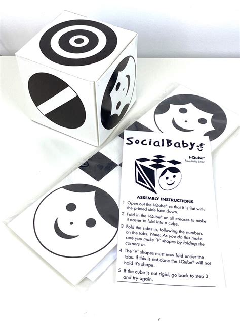 Black And White Visual Stimulation Box For Newborn Babies Etsy