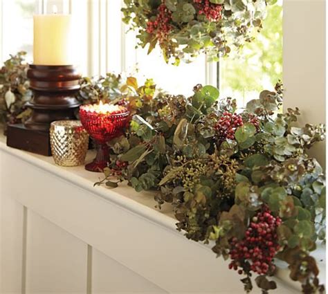 Pottery Barn Christmas Decor Holiday Berries Berry Garland Holiday