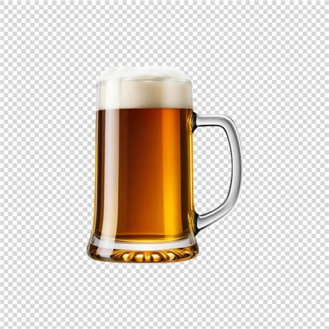 Premium Psd Two Beer Mugs Isolated On Transparent Background