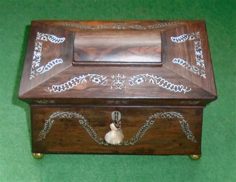 Antique Appraisals Online ANTIQUE BOX SUPERB ROSEWOOD MOTHER OF