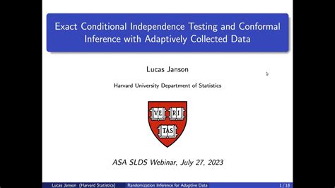 Lucas Janson Exact Conditional Independence Testing And Conformal