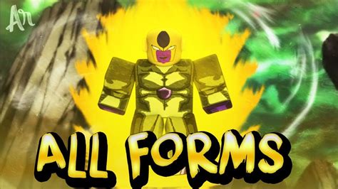 All Frieza Race Forms Including True Golden In Roblox Dragon Ball Z