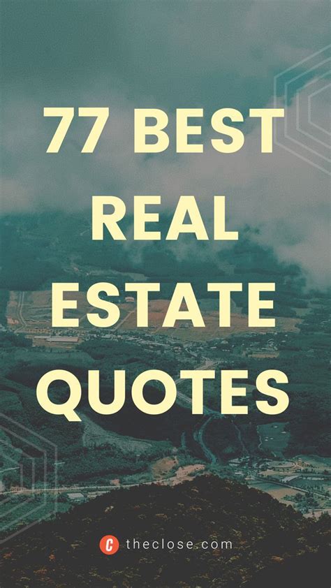 Real Estate Quotes To Motivate You Real Estate Quotes Real Estate