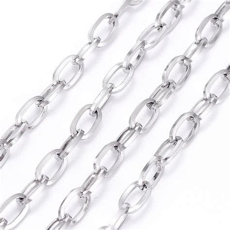 Arricraft Stainless Steel Cable Chains Unwelded With Spool Flat