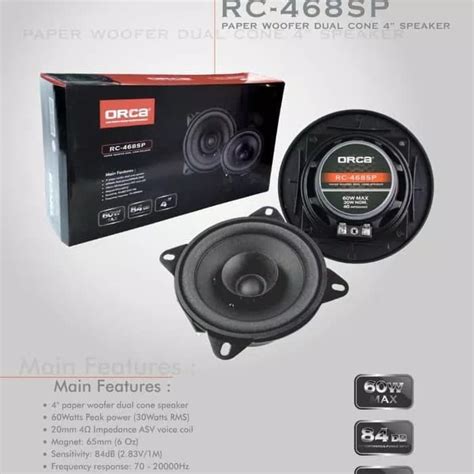 Jual Speaker Coaxial Pintu Mobil Orca Rc Sp Inch Dual Cone