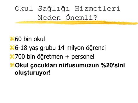 PPT Okul Sağlığı Serpil Uğur Baysal İstanbul Üniversitesi Çocuk