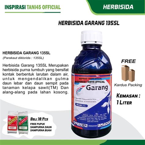 Jual HERBISIDA GARANG 1 Liter 135 SL Herbisida Kontak Langsung Mati