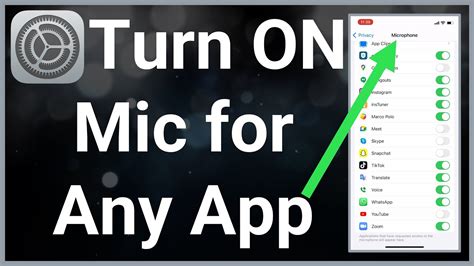 How To Turn ON Microphone On IPhone YouTube