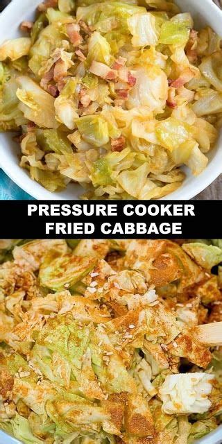 Pressure Cooker Fried Cabbage Delicious Recipes Food Instant Pot Cabbage Recipe Fried