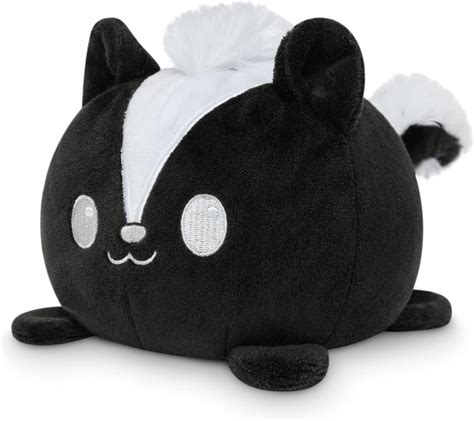 TeeTurtle El Peluche Reversible Original De La Mofeta Feliz Enojado