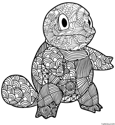 Pokemon Squirtle Mandala Coloring Page Turkau