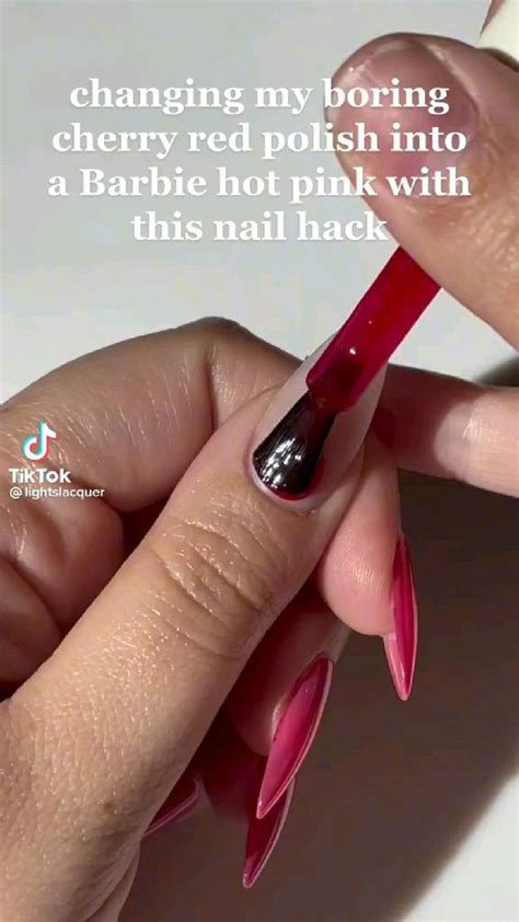 Lightslacquer Via Tiktok Post In 2023 Red Nails Nail Designs Green