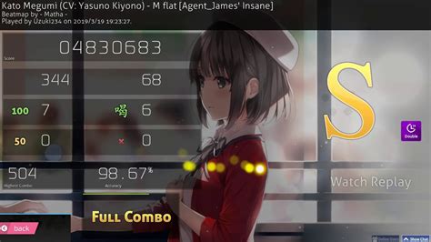 M Flat Kato Megumi Cv Yasuno Kiyono Agentjames Insane Dt Osu