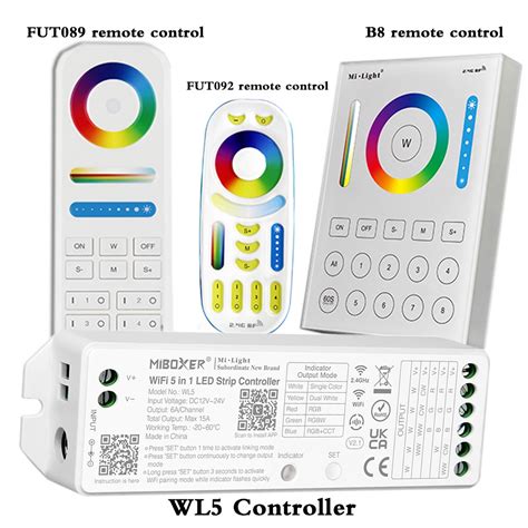 WL5 Wifi 5 In 1 Led Controller For RGBW RGB CCT Led Strip Light 2 4G Hz