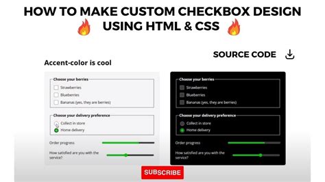 How To Make Custom Checkbox Design Using Html And Css Custom And Animated