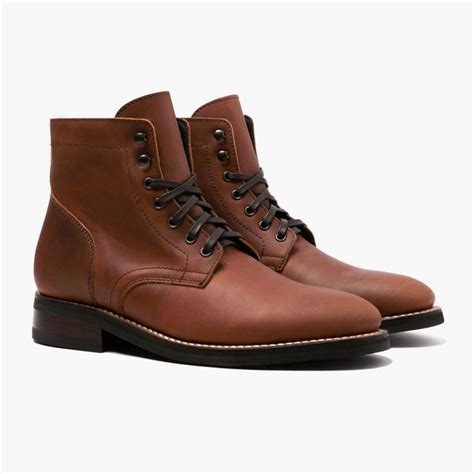 Mens President Lace Up Boot In Mocha Brown Suede Thursday