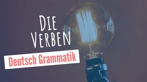 Deutsch Grammatik Das Verb Aktiv Passiv Youtube