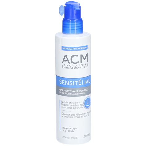 ACM Sensitélial Gel nettoyant surgras 200 ml Redcare Pharmacie