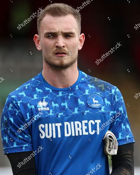 Jakub Stolarczyk Hartlepool United Warms During Editorial Stock Photo