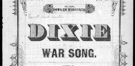 Civil War Music: Dixie | American Battlefield Trust