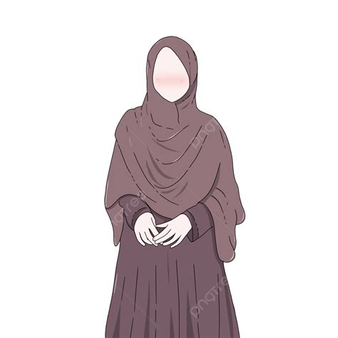 Gambar Ilustrasi Watak Muslim Yang Comel Watak Muslim Ilustrasi Comel