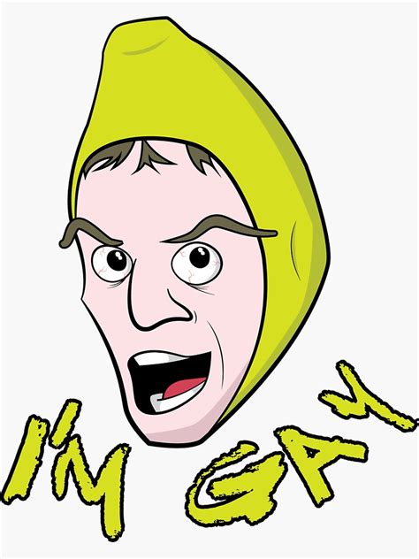 Idubbbz I M GAY Sticker By PippyThePirate Redbubble