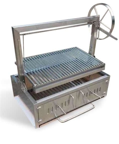 Built In Stainless Steel Outdoor Charcoal Bbq Parrilla Santa Maria Argentine Grill Spit