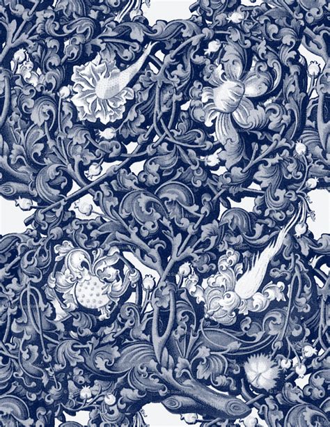 🔥 [40+] Blue and White Damask Wallpapers | WallpaperSafari