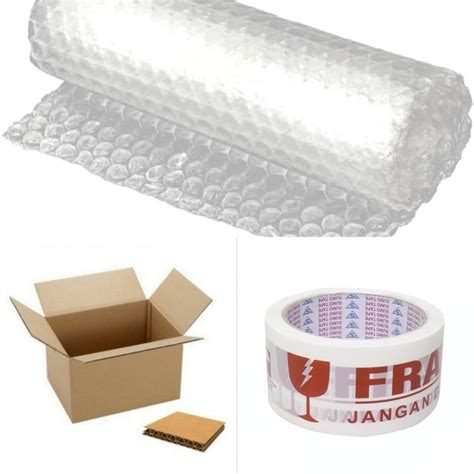 Jual Packaging Bubble Wrap Kardus Lakban Fragile Shopee Indonesia