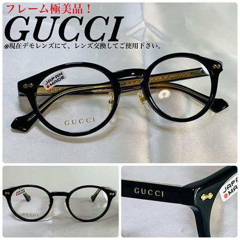 極美品！度入り！gucci グッチ 蜂 メガネフレーム アイウェア