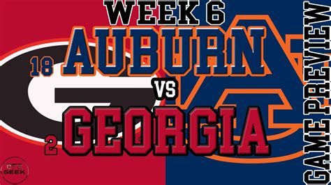 Georgia Vs Auburn 2021 Week 6 Game Preview And Prediction Youtube